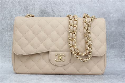 chanel beige jumbo flap bag price|Chanel double flap bag jumbo.